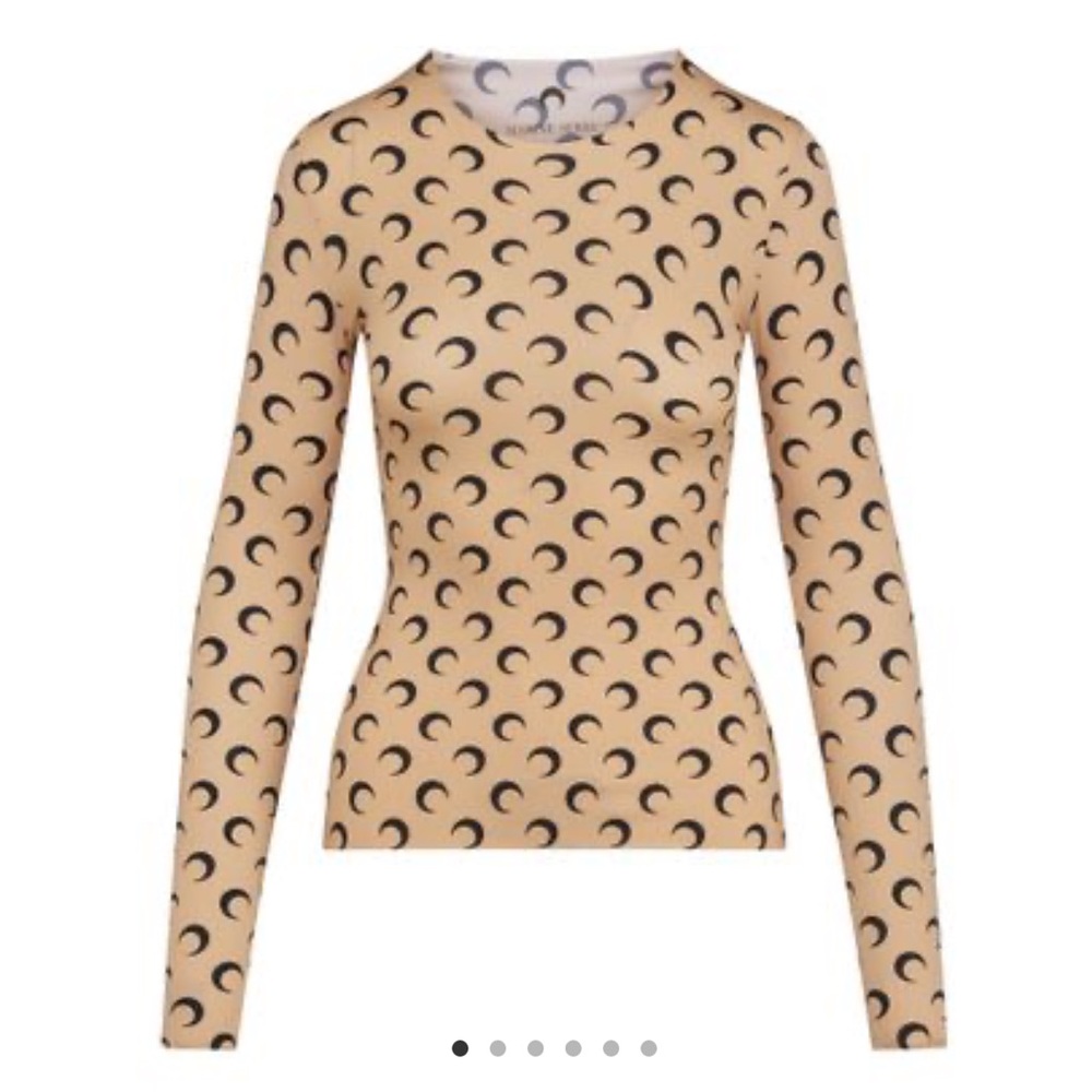 MARINE SERRE Second Skin Moon top